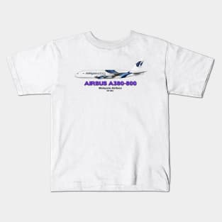 Airbus A380-800 - Malaysia Airlines Kids T-Shirt